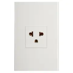 HALUX - Tomacorriente Simple P/T Clio Marfil