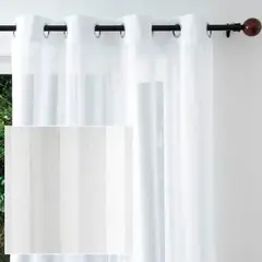 JUST HOME COLLECTION - Cortina de Velo Toby 140x220cm Blanco
