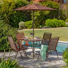 JUST HOME COLLECTION - Juego de Terraza 4 Personas Menorca
