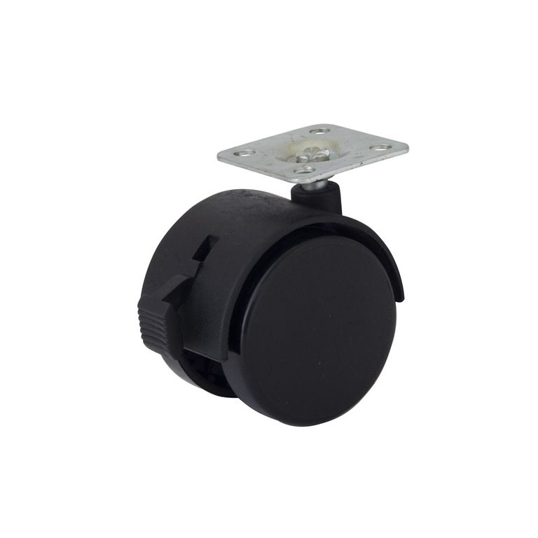 Rueda Nylon Plataforma con Freno 50 mm.
