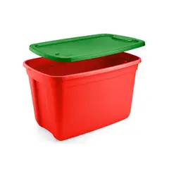 REYPLAST - Caja de Navidad Megaforte con Tapa - 74.7L