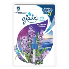 GLADE - Repuesto Aromatizante Líquido Auto Sport Aroma Lavanda