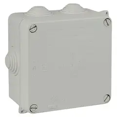 SOLERA - Caja de paso 100x100x45mm con conos PVC
