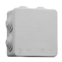 SOLERA - Caja de paso 80x80x35mm con Conos PVC