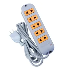 OPALUX - Extension vulcanizada 5 tomas universal 8m