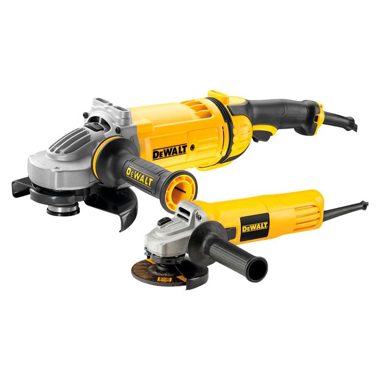 Kit Amoladoras Electricas Dewalt: 7" 2400W DWE4557 + 4-1/2" 750W DWE4010