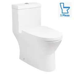 TREBOL - WC Inodoro One Piece Vermont Blanco