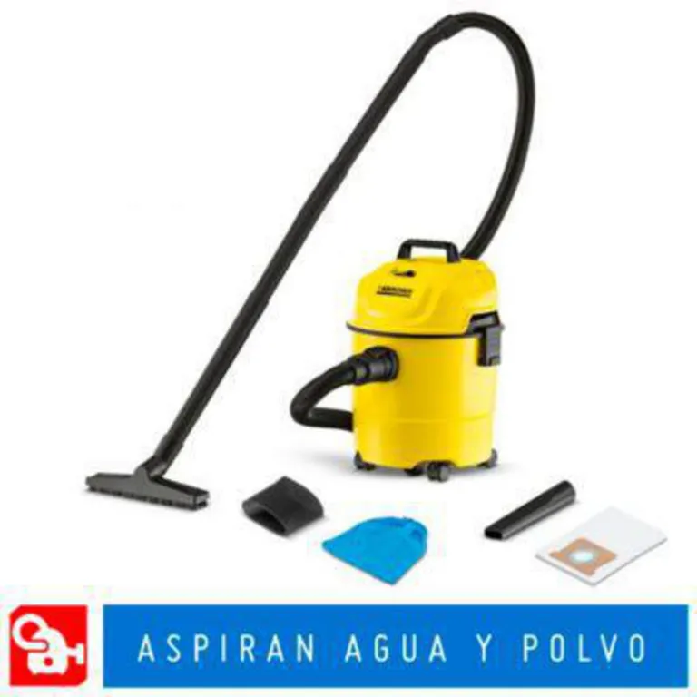 Aspiradora de Arrastre Polvo y Agua 1200W 15L Multifunción 3 en 1 WD-1