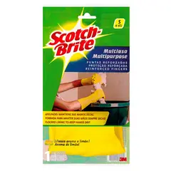 SCOTCH BRITE - Guantes de Látex Multiuso Talla S - Amarillo