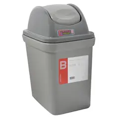 BASA - Papelera de Polietileno Gris 25 L