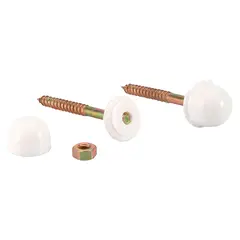 ECKOGRIF - Perno de Anclaje para Inodoro 1/4''x2 1/2'' Blanco
