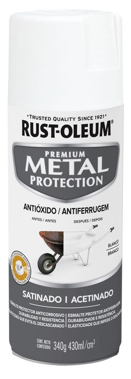 Spray protector de superf.metalicas Satinado Blanco 340 Gr