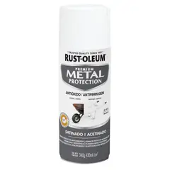 RUST OLEUM - Spray protector de superf.metalicas Satinado Blanco 340 Gr