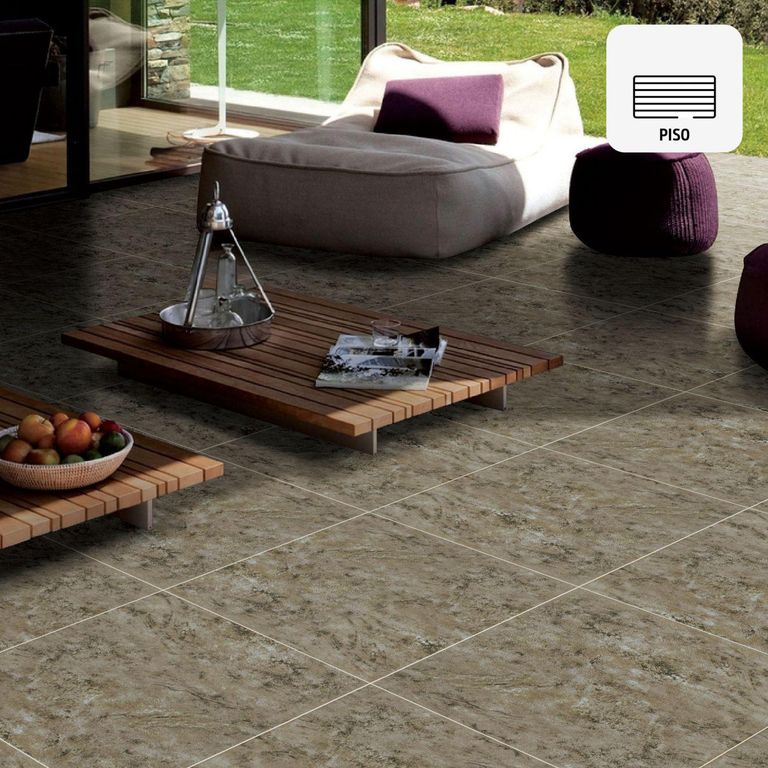 Gres Porcelanico Gris Marmolizado 60X60cm 1.44m2 Terracota Gris