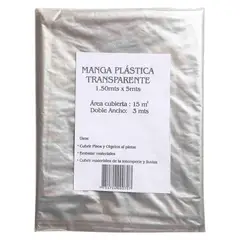 DMP - Manga Plástica 1.5x5m Cristal