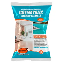 CHEMA - Pegamento para Cerámicas o Porcelanatos Blanco Flexible 10kg