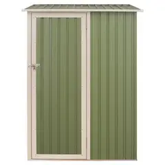 ERGO - Caseta de Jardin Metal Verde/Plomo 143x186x89cm