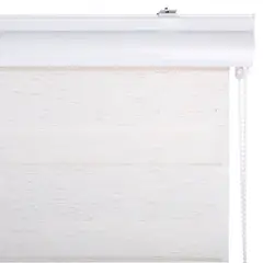 JUST HOME COLLECTION - Cortina Roller Día/Noche Lino 100x100cm Beige