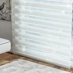 JUST HOME COLLECTION - Cortina Roller Día/Noche Lino 120x165cm Beige