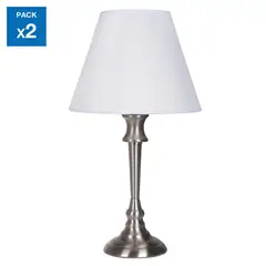 CASA BONITA - Lámpara de Mesa X2 Met Lille E27