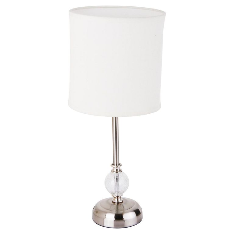 Lámpara de Mesa Tela Firenze Beige 1L