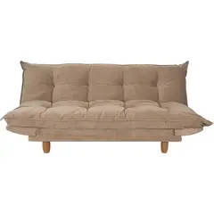 JUST HOME COLLECTION - Sofá Cama Futón 3 Cuerpos Pillow Almendra