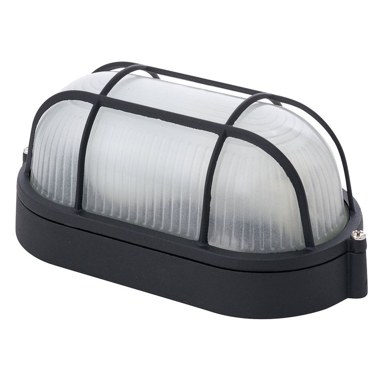 Braquete De Pared Exterior E27 Negro