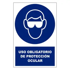 FIXSER - Señal de Vinil de Uso de Protector Visual 20x30 cm.