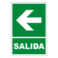 FIXSER - Señal de Vinil de Salida Izquierda 20x30 cm.