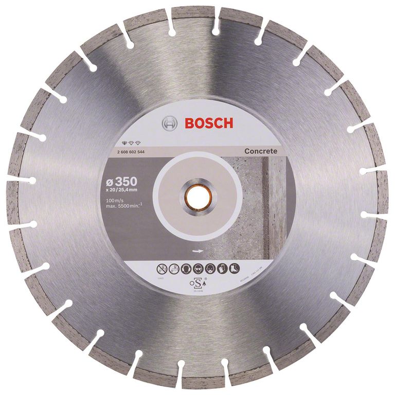 Disco Diamantado Segmentado 350x25.40x2.8x10mm