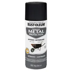 RUST OLEUM - Spray Protector de Superficies Met?licas Satinado Negro 340 Gr