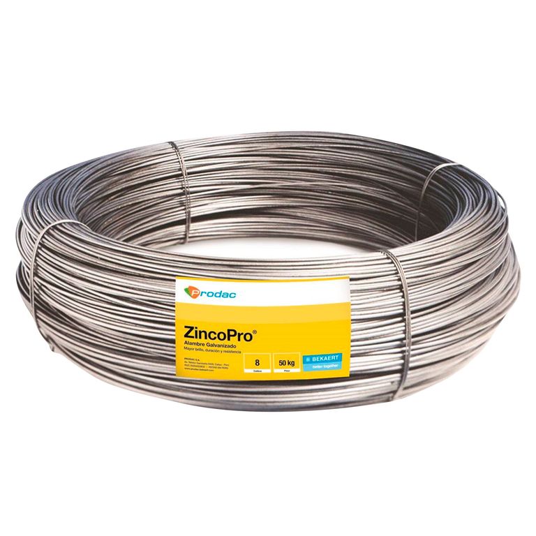 Alambre Galvanizado N° 8 x 50kg