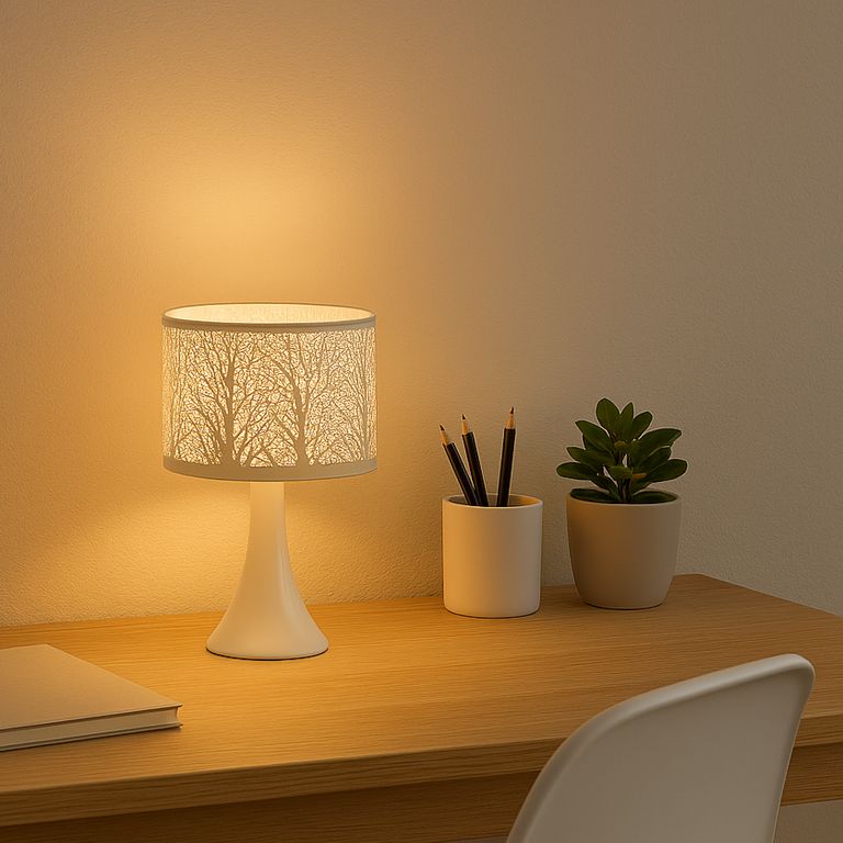 Lámpara de Escritorio Deco JY91 Nimes Gris/Plata 40 W 18x16 cm