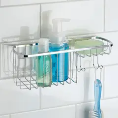 INTERDESIGN - Canasta Organizadora de Baño Acero Inoxidable