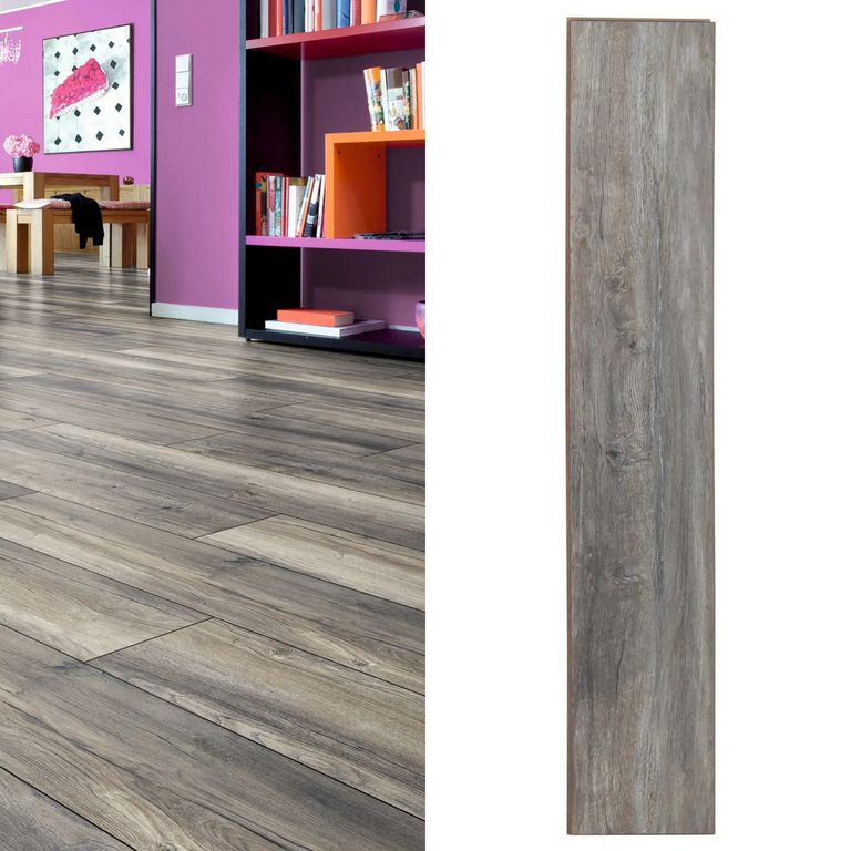 Piso Laminado Roble Gris AC4 8mm 2.694m2