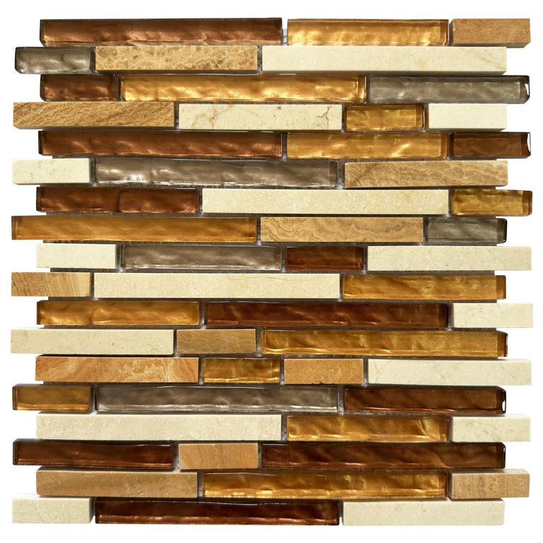 Malla decorativa Montevideo Marrón 30x30cm