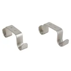 JUST HOME COLLECTION - Soporte Doble Techo Plateado 19 mm