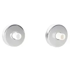 JUST HOME COLLECTION - Soporte Lateral c/tapa acero inoxibable 19mm (2un)