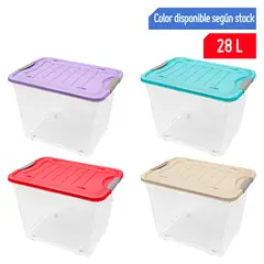 REYPLAST - Caja Organizadora con Ruedas Suprema #40 28L