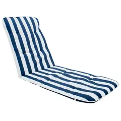 JUST HOME COLLECTION - Cojín para reposera azul 190x58cm