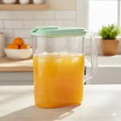 REYPLAST - Refri Jarra Rey 2.5 L Plástico Transparente/Celeste