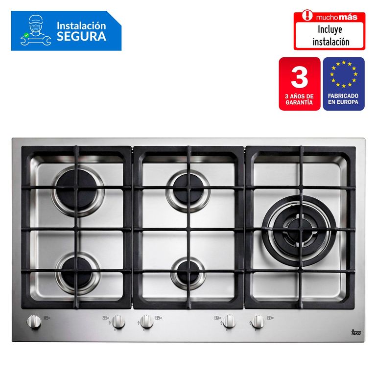 Cocina empotrable Gas EW 90 5G AI AL CI X5 Quemadores