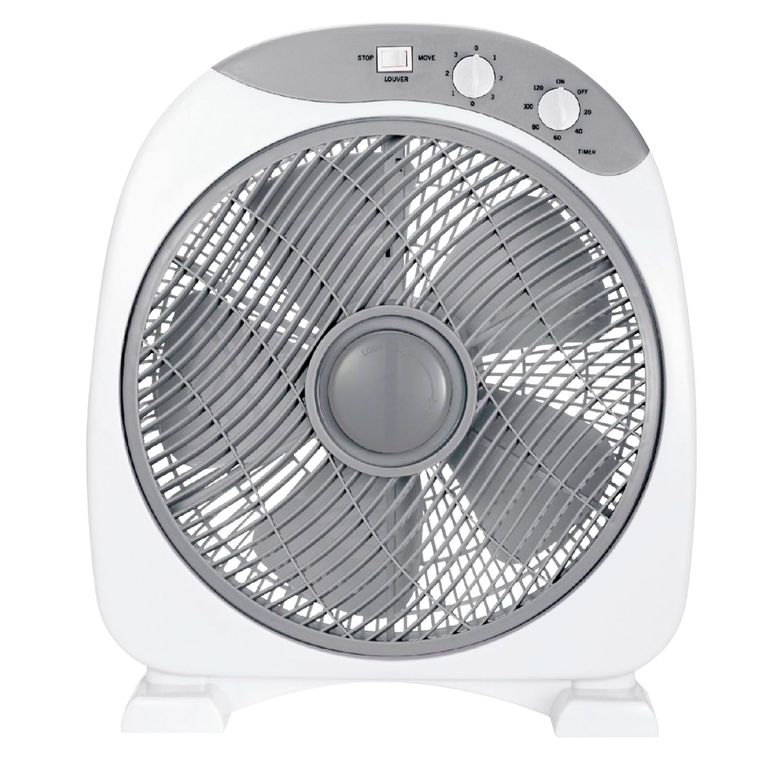 Ventilador De Piso 12" Plástico 3 Velocidades 45W Blanco