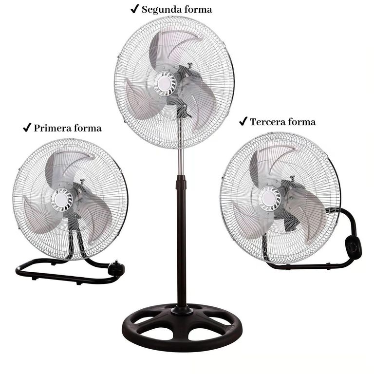 Ventilador de Pie 3 en 1 - 18" GSM-18-3 Negro 100 W