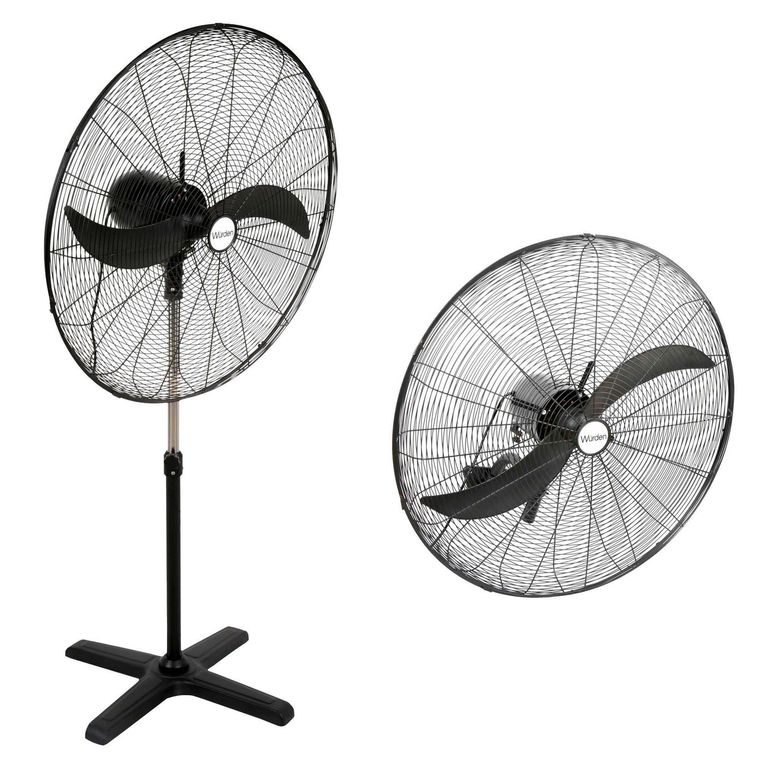 Ventilador 2 en 1 30" Metal 3 Velocidades 240W Industrial Negro
