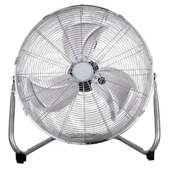 WURDEN - Ventilador De Piso Industrial 20" Metal 3 Velocidades 110W Plateado