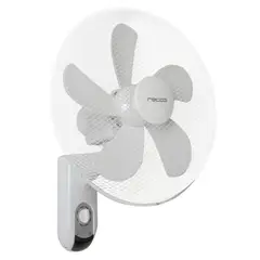 RECCO - Ventilador De Pared 16" Plástico 3 Velocidades 50W Blanco