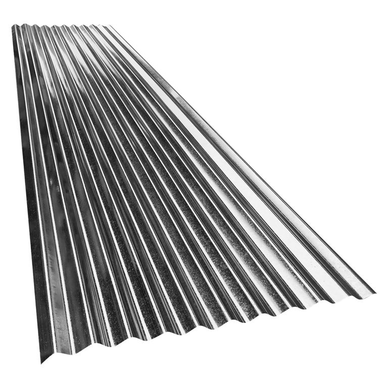 Calamina Acero Galvanizado Plateado 83 x 360 x 0.22