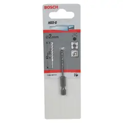 BOSCH - Broca Acero HSS-G 1/4 2 x 24 x 62 mm