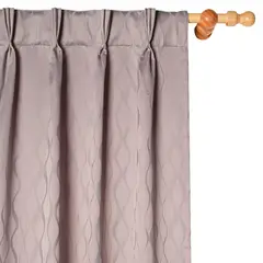 JUST HOME COLLECTION - Cortina de Tela Pinzas 140x220cm Gris